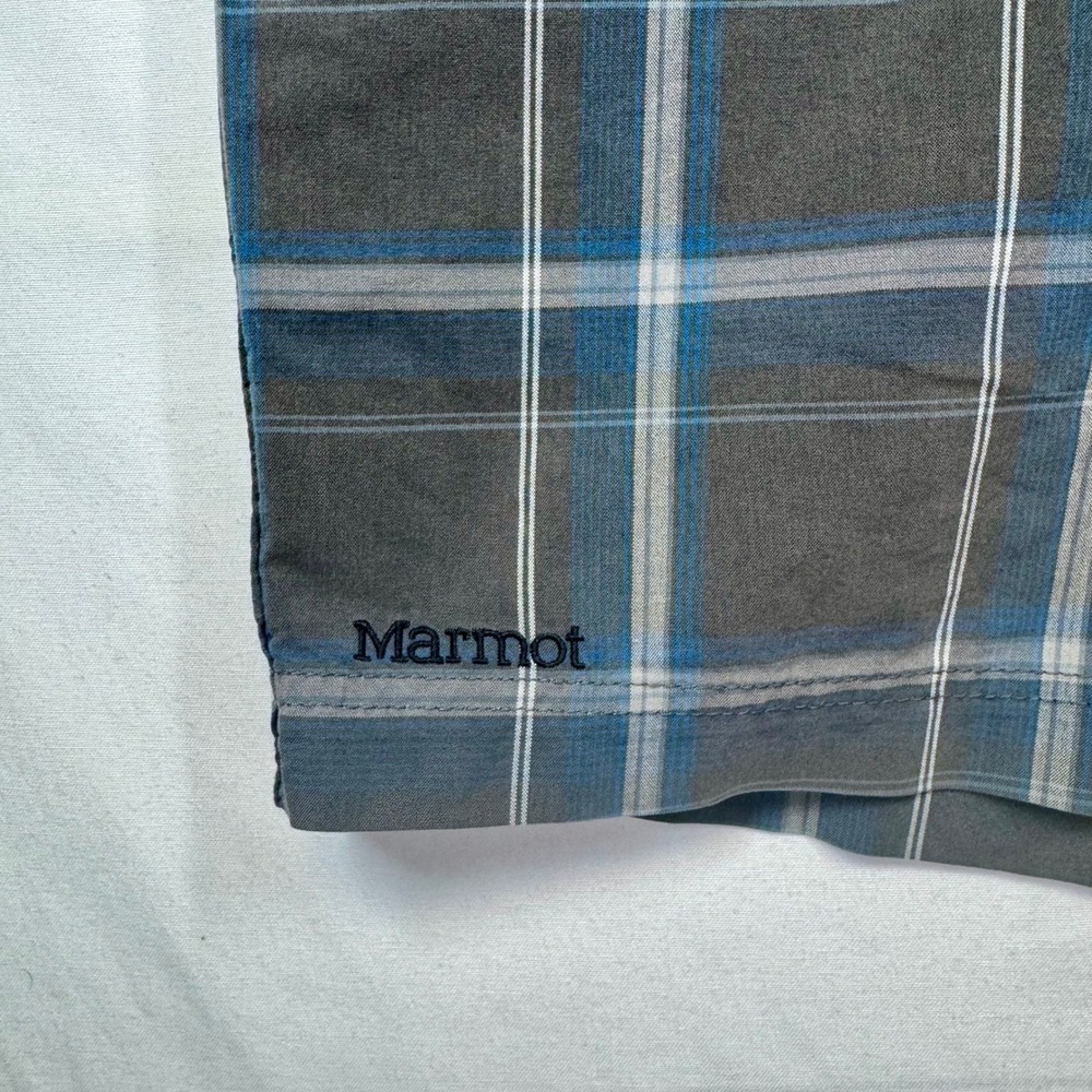 Marmot Plaid Shorts Casual Comfort Walking Hiking Size 34 - Picture 4 of 9